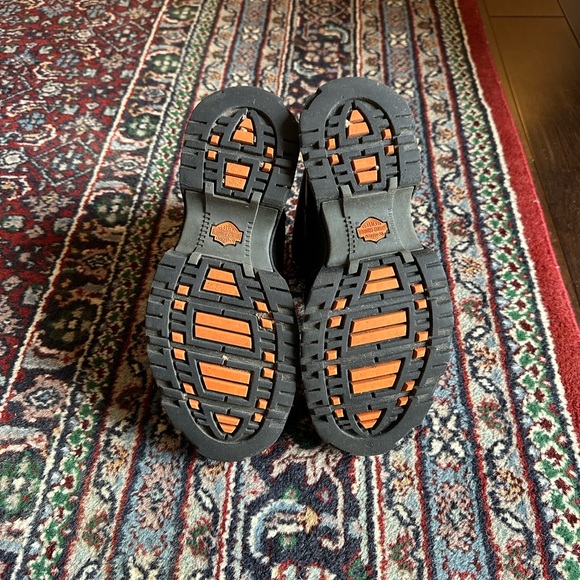 Harley-Davidson Black Leather Riding Boots | Lace-Up Motorcycle Women 10 - Picture 5 of 13